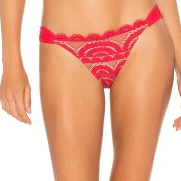 Pilyq Other - NWT PilyQ Women Rouge Lace Fanned Full bottom sz N